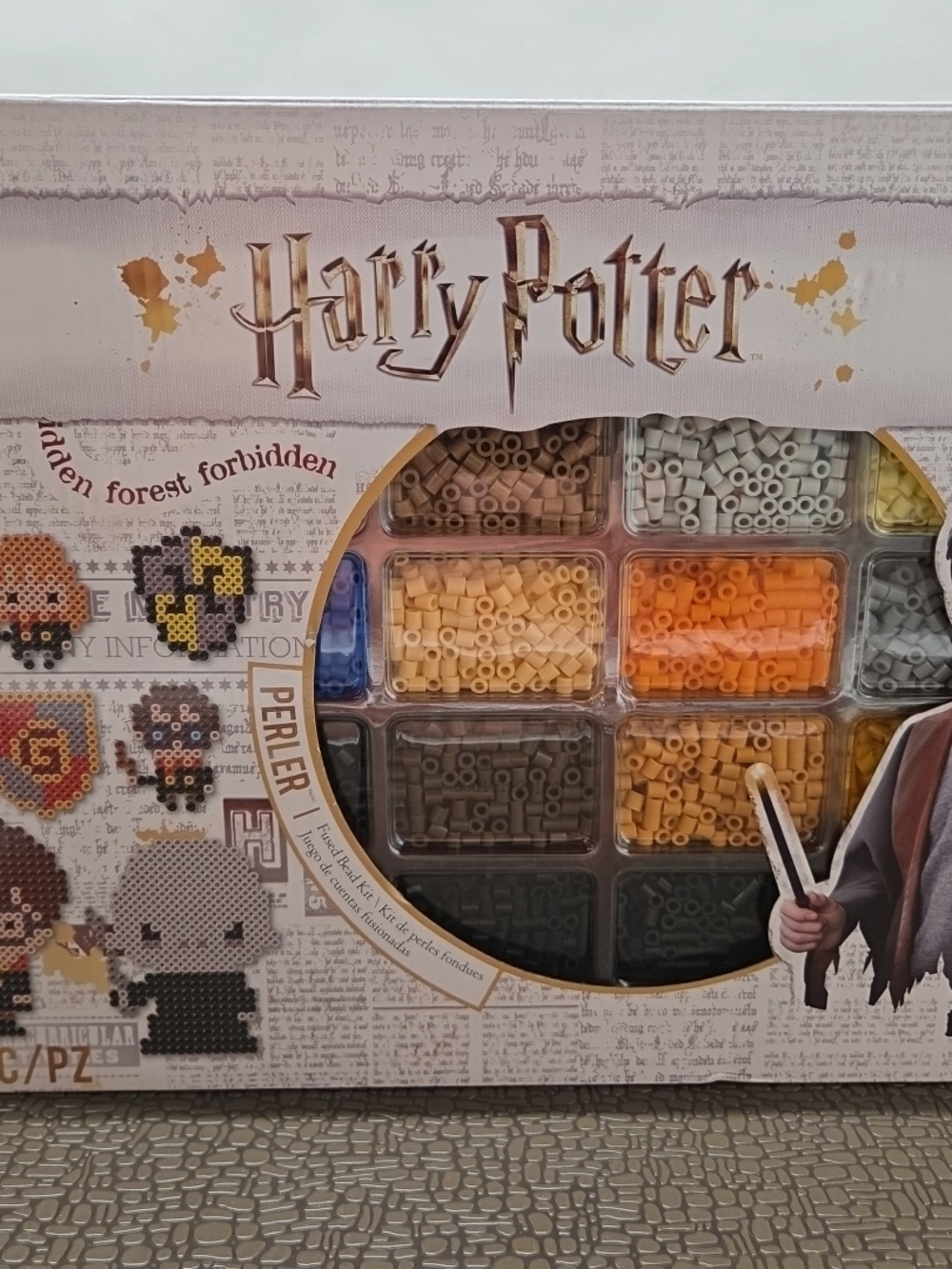 Harry Potter Kids Perler Bead Craft Kit - Yellow, Orange, Gray